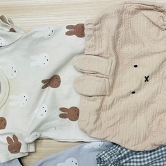 petit main ミッフィー　ロンパース　パンツ　上着　５点の画像