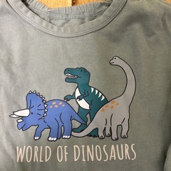 GU 恐竜 80サイズ 長袖Tシャツの画像