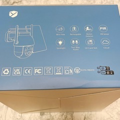 防犯カメラ ソーラーパネル付き 360°全方向撮影 配線工事不要 防犯対策の画像