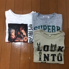キッズ140 長袖シャツ　ハーフパンツ　スエットなど7点セットの画像