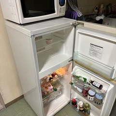 冷蔵庫・電子レンジ2点セットの画像