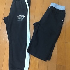 キッズ140 長袖シャツ　ハーフパンツ　スエットなど7点セットの画像