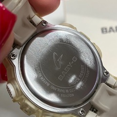 H 2510-506 CASIO BABY-G 腕時計 BGS-100-7A1JF ジャンク品 ホワイト ※不動品のため返品不可の画像