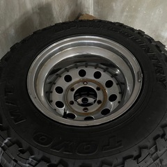 31×10.50R15LT オープンカントリー スパイクタイヤアルミセット　使用ごく僅か 4本セットの画像