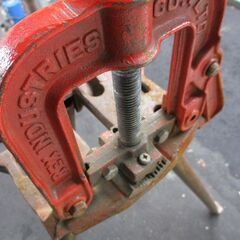 日立工機 REX NO.1 万力型パイプバイス レッキス 三脚付き REX INDUSTRIES パイプ固定工具 配管工事の画像