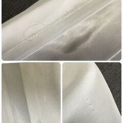 ミラーレースカーテン/柄なし サイズ:幅100cm×丈208cmの2枚組の画像