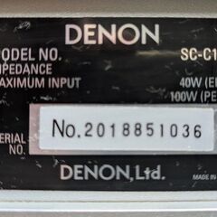 ☆☆センタースピーカーDENON SC-C11R 美品☆☆の画像