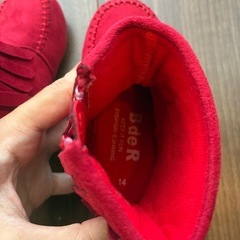 【新品】14cm赤いブーツの画像