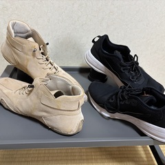シューズ2足（26.5cm、使用感大）の画像