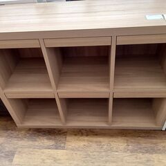 ★リユースのサカイ水戸店★収納棚ナチュラルH84.5×D40×W115クリーニング済みMT5904の画像
