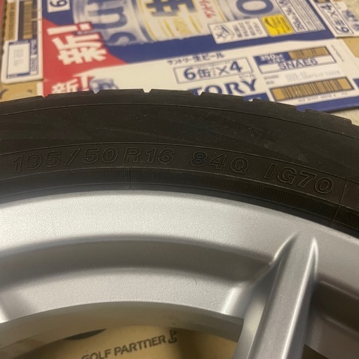 ndロードスター　純正ホイール　スタッドレスタイヤ付き　195/50/r16　　