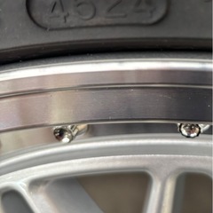 215/45R18インチ 5H114 共豊 シュタイナー FTX シルバー ラウフェン LK03 ４本セットの画像