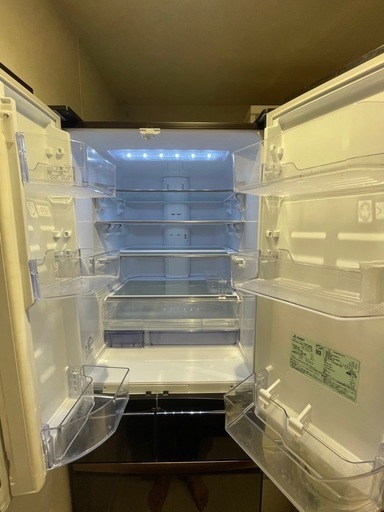 【美品】三菱 517L 6ドア冷蔵庫 MR-WX52F-BR 2021年製✨明石市で直接引き取り限定！
