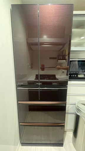 【美品】三菱 517L 6ドア冷蔵庫 MR-WX52F-BR 2021年製✨明石市で直接引き取り限定！