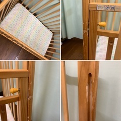 【ヤトミ】 ハピネス ベビーベッド  70×120の画像