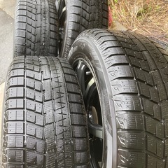 相場無視の安価出品！美品極上スタッドレス　4本セット　215 55 R17 ヨコハマ　ig60  バリ山　高価なホイール付き　GAB スバル系などに　の画像