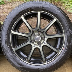 相場無視の安価出品！美品極上スタッドレス　4本セット　215 55 R17 ヨコハマ　ig60  バリ山　高価なホイール付き　GAB スバル系などに　の画像