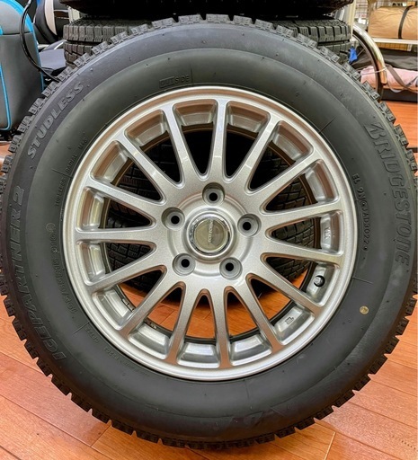 BRIDGESTONE 15インチスタッドレスホイールセット【リサイクルマート下関店】
