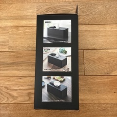 tower住居用ウェットクリーナーシート&おしり拭きケース ブラック　2個セットの画像