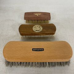 ブラシ 3本 セット まとめ まとめ売り サフィール Collonil コロニル 1909 革小物 手入れ A0701の画像