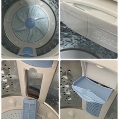 R340 ☀️ TOSHIBA 洗濯機（洗濯5.0㎏) 21年製 AW-5GA1 ⭐ 動作確認済 ⭐ クリーニング済の画像