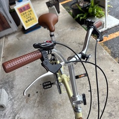 【キャプテンスタッグ】【折りたたみ自転車 16インチ】クリーニング済み【管理番号12110】町の画像