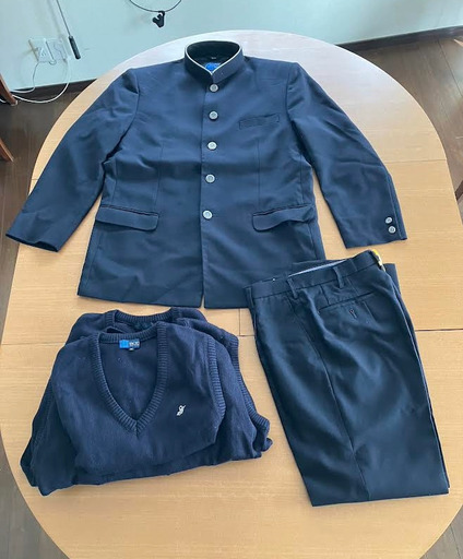 宮城県仙台二華高校・男子・冬用制服・セーター・ベスト