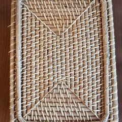 無印良品 重なるラタン長方形バスケット  特大の画像