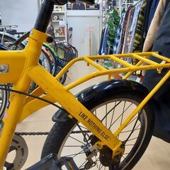 リユースのサカイ浦和店 【F112】ON15 20インチ折りたたみ自転車 HUMMER 6段変速 イエローの画像