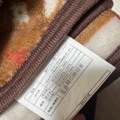 美品 敷きパッド ダブル 暖かプリントの画像
