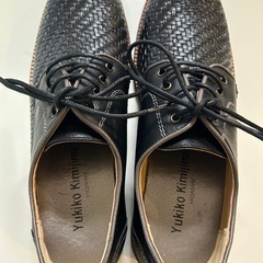 Yukiko Kimijima HOMME ユキコ キミジマ オムYK221 AHAKデザインシューズ メンズビジネスシューズ ドレスシューズ くつ クツ 紐靴 レースアップシューズ カジュアルシューズブラック黒色25.0センチ紳士靴の画像
