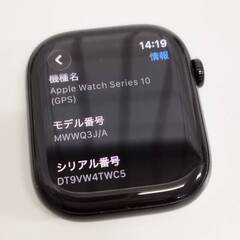 Apple Watch Series 10/GPS/46mm/A2999/ジェットブラック〈MWWQ3J/A〉の画像