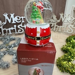 クリスマス飾り物🧑‍🎄LEDスノードーム/未使用品の画像
