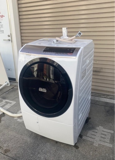 A738✴︎HITACHI ドラム式洗濯機 白 11kg「BD-SV110CL」2019年