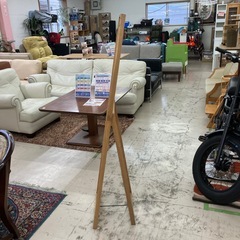 中古品　無印良品　サイズ150cm　オーク材ミラー大　スタンドミラー　公田店の画像