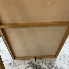 中古品　無印良品　サイズ150cm　オーク材ミラー大　スタンドミラー　公田店の画像