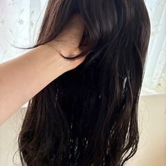 ウィッグ ロング ストレート フルウィッグ 自然 黒髪 小顔効果 コスプレの画像