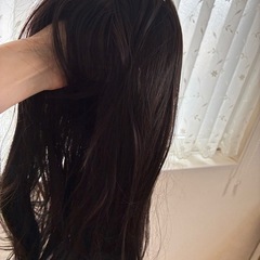 ウィッグ ロング ストレート フルウィッグ 自然 黒髪 小顔効果 コスプレの画像