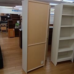 ★ジモティ割あり★  収納棚 ホワイト H180×D29×W60 クリーニング済み TK6967の画像