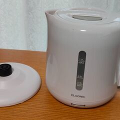 【引取限定】ELSONIC　電気ケトル　EM-KTL10　1200w　カップ麺が美味しい季節にの画像