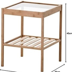 【11/10まで】IKEA (イケア) NESNA ベッドサイドテーブルの画像