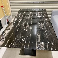 超格安！！【高級感溢れる】大理石調ダイニングテーブル（W177cm）【管理番号685-1】の画像