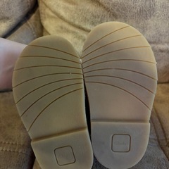 【美品/12.5cm】Clarks ベビーシューズ 子供靴 キャメル 革靴の画像