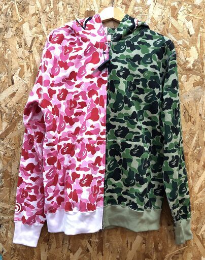 ジモティ割引有★【ジャングルジャングル岸和田店】 A BATHING APE シャークバイカラーフルジップアップパーカー  2XLサイズ 南大阪 岸和田市 貝塚市 泉佐野市 和泉市 忠岡町 熊取町