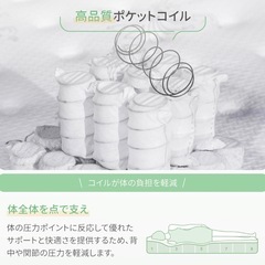 Novilla マットレス ダブル ポケットコイルマットレスの画像