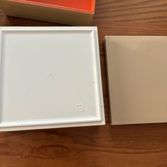 小物入れ お重　ベージュ系 3段 の画像