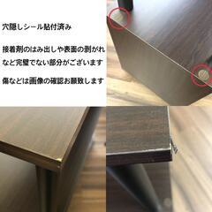 【訳あり品／組立済完成品】S字オープンラック 3段 ブラウン×黒 幅80cm おしゃれ シェルフの画像