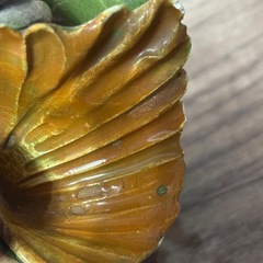 イタリア産　陶器　花カゴの画像