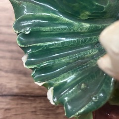 イタリア産　陶器　花カゴの画像