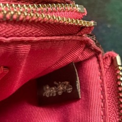 コーチ ポーチ COACH 小物入れ ピンク キャンバス シグネチャーの画像